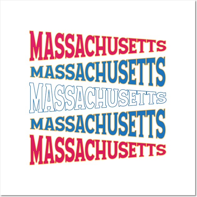 TEXT ART USA MASSACHUSETTS Wall Art by LAVA-ROMA-NOVA